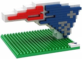 FOCO NFL New England Patriots Mini BRXLZ Logo Building Blocks, One Size, Blue