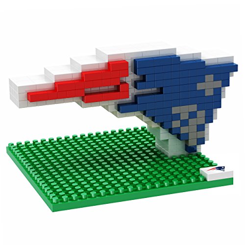 FOCO NFL New England Patriots Mini BRXLZ Logo Building Blocks, One Size, Blue