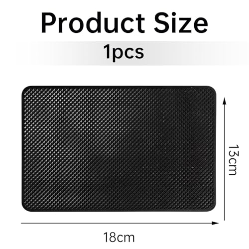 1 Stück Universal Antirutsch Pad,Wiederverwendbare Antirutschmatte Auto rutschfeste,PVC-Material Anti,für Antirutschmatten Auto,um das Abrutschen von Handys und Sonnenbrillen zu Verhindern-13 x 18 cm
