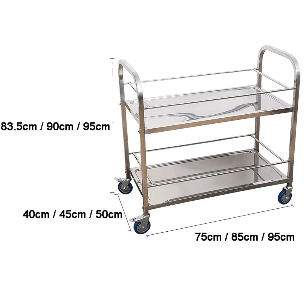 Carrello Di Servizio, Carrello Per Alimenti, Carrello Portatile In Metallo Per Isola Cucina, Carrello Per Enoteca, Carrello Con Ruote Per Casa, Bagno, Pranzo, Bevande, Caffè, B-75 X 40 X 83,5 Cm, B,
