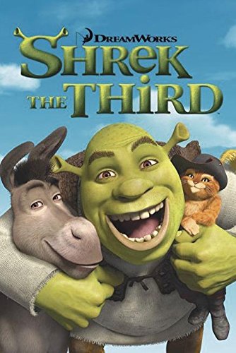 Close Up Shrek 3, Poster, Affiche (61cm x 91,5cm) + 2 tringles Transparentes avec Suspension