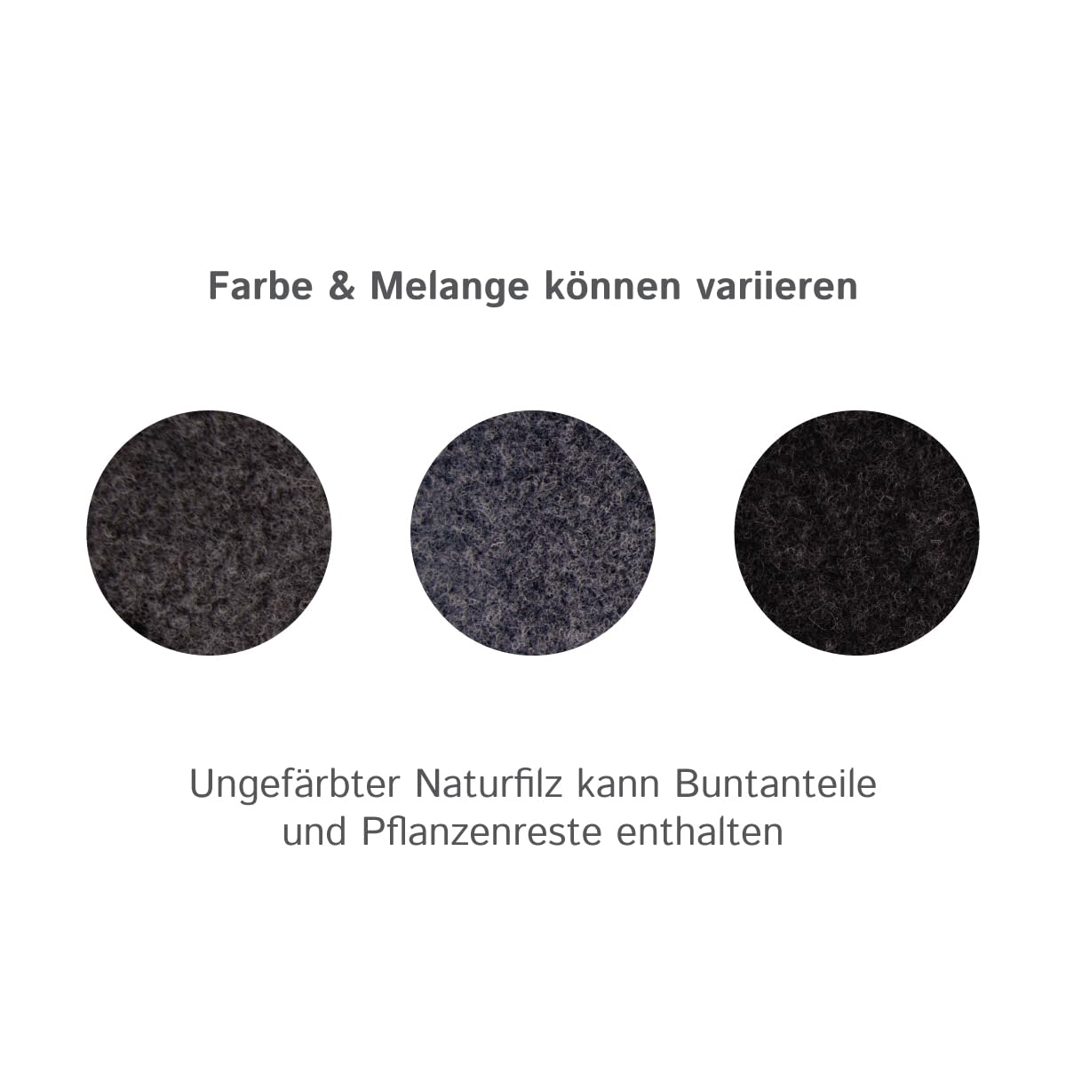 Fieltro de lana para campistas: fieltro punzonado 100% natural, 3 mm de grosor, elástico y transpirable, fabricado en Alemania (antracita, 1 50 cm x 200 cm (0,5 m x 2 m))