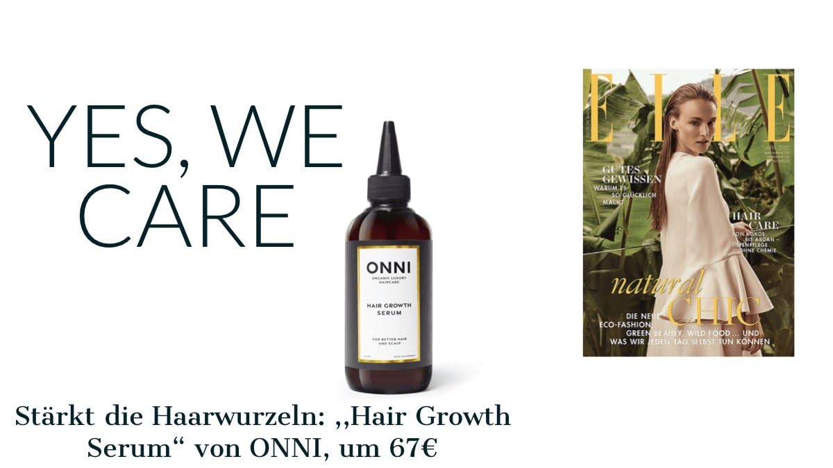 ONNI TESTERSET CLASSIC | Organic Hair Growth Shampoo, Haarmaske, Conditioner, Serum | Der ONNI Effekt bekannt aus der Presse