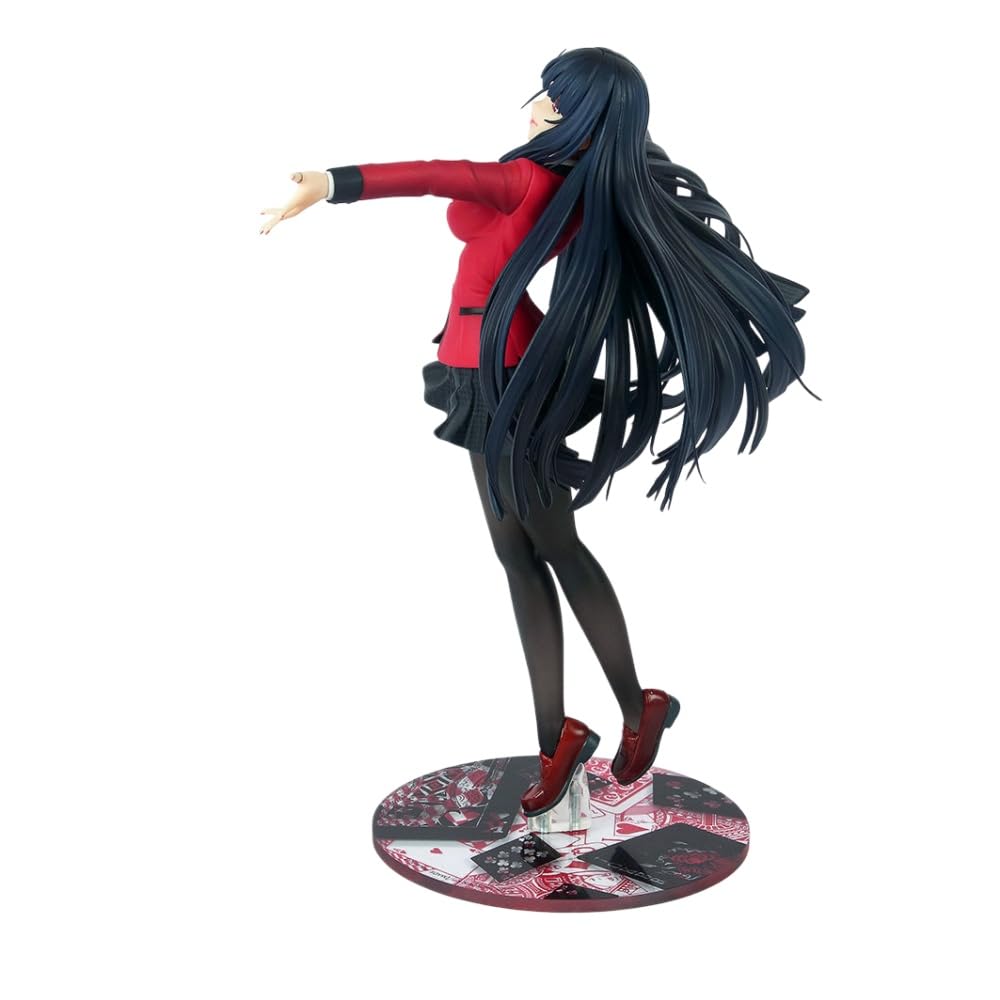 REOZIGN Kakegurui Figur, Jabami Yumeko Action-Figur, 22 cm, japanische Uniform, Anime, Manga, PVC, Puppenfiguren, Dekoration