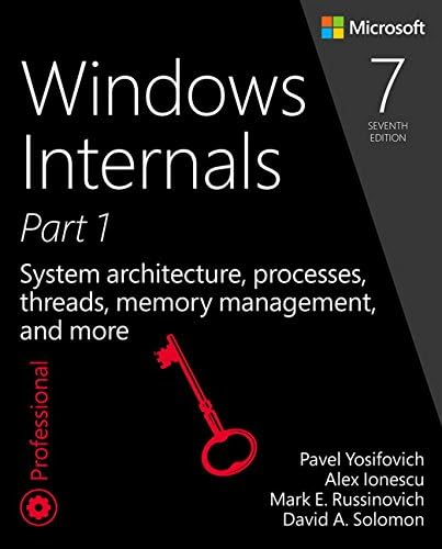 Windows Internals: System architecture, processes, threads, memory management, and more, Part 1 (Developer Reference)