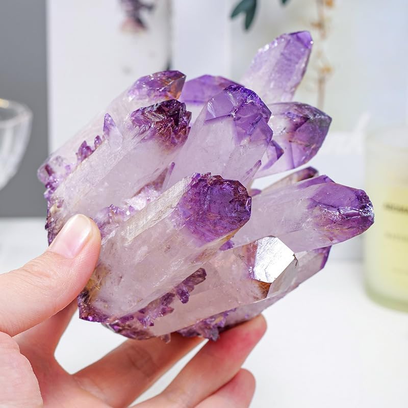 Amethyst Cluster, Quartz Crystal, Geode, Druzy Stone,700~800g