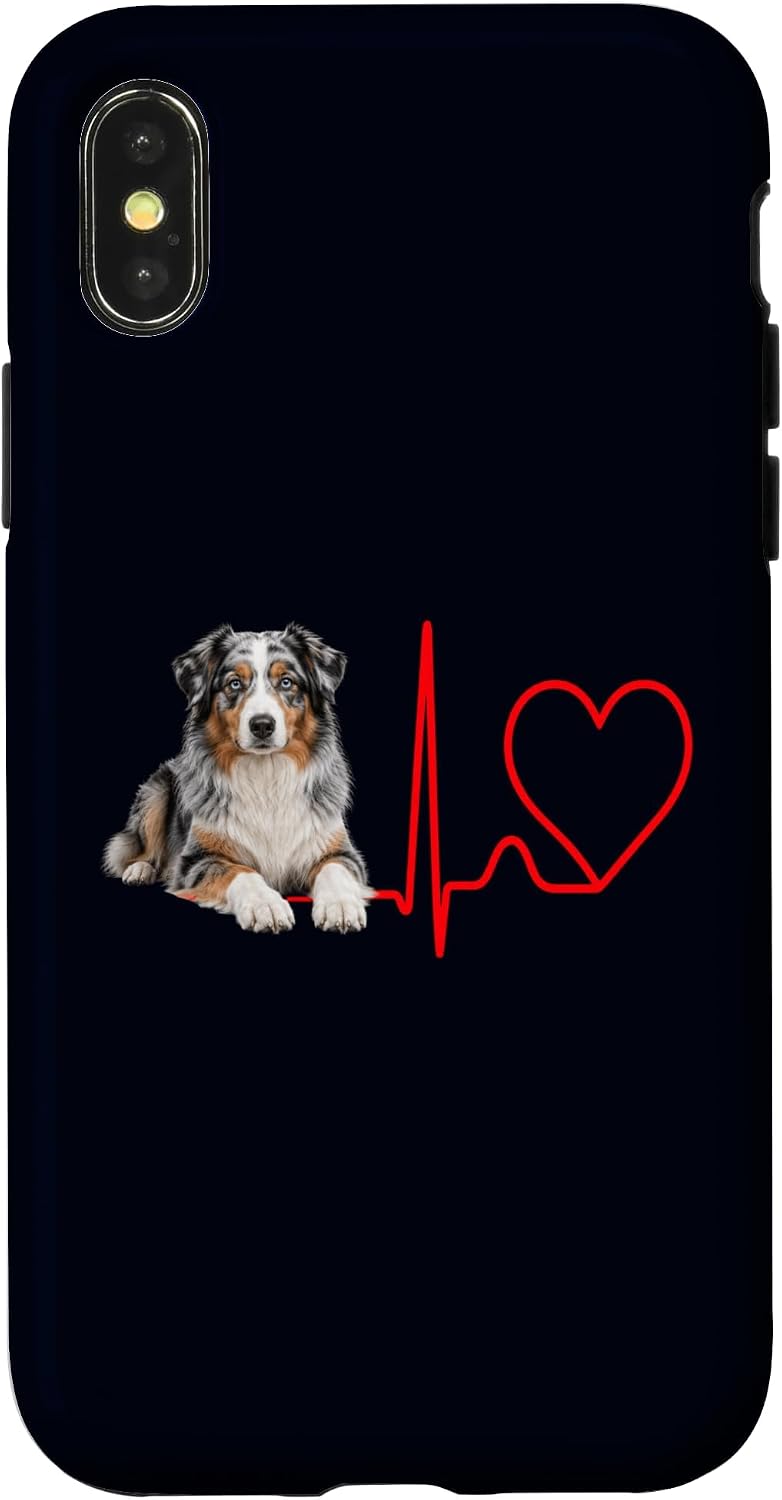 Australian Shepherd Heartbeat Lifeline Pet Parent Case for iPhone 11 image 5