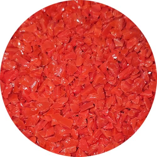 Wissmach Glass Frit Coarse Dark Red Opal 96-41 1Lb. - 96 COE - Glass Fusing