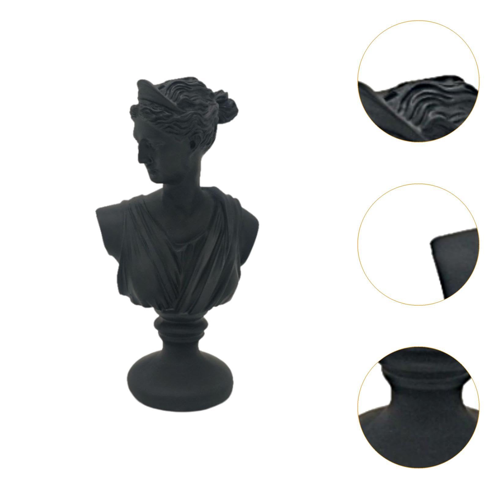 Statua Di Busto Di Dio Greco In Resina Per Decorazione Di,Nero Venere