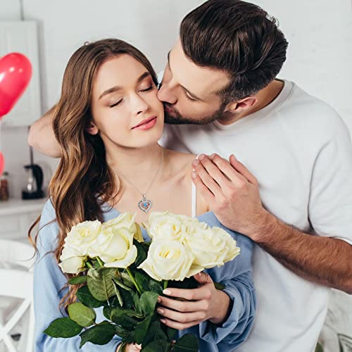 Iefil Tree Of Life Necklace For Women Wife, Birthstone Necklace Birthday Gifts For Women Anniversary Christmas Valentines Gifts For Her Topal Necklace April Birthstone Jewelry Romantic Gifts #TOP1