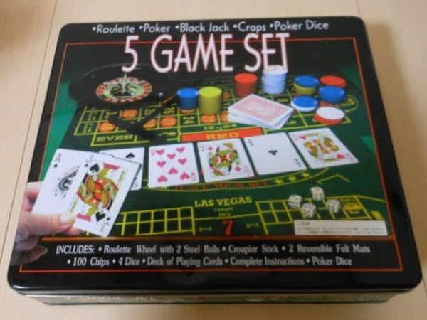 ボードゲーム 5点セット Amazon | 5GAME SET ルーレット ポーカー ブラックジャック クラップス