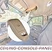 TQPONLY Overhead Console Assembly w/o Sunroof | Compatible with 2002-2004 Ford Super Duty F250 F350 F450 F550 Truck | Replaces 2C3Z25519A70AAB 2C3Z-25519A70-AAB Interior Ceiling Console Panel (Tan)