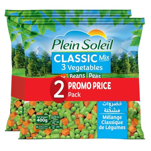 Plein Soleil Frozen Classic Mix 3 Vegetables Value Pack 2 x 400 g