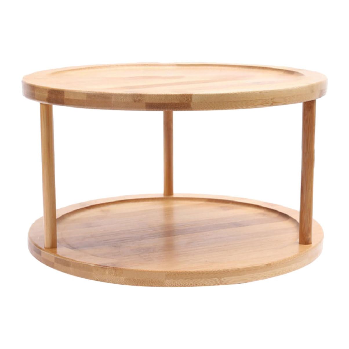PRETYZOOM Estante De Especias De Bambú Giratorio Organizador De Cocina Para Especias y Condimentos Para Encimera o Mostrador