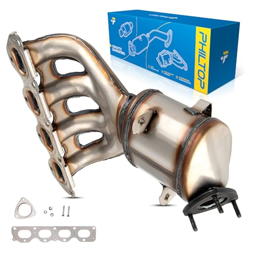 PHILTOP High Flow Front Catalytic Converter Kit 16657 Compatible with Chevrolet, Saturn 2012-2017 Sonic 1.8L, 2011-2015 Cruze 1.8L, 2016 Cruze Limited 1.8L, 2008 Astra 1.8L, EPA Compliant
