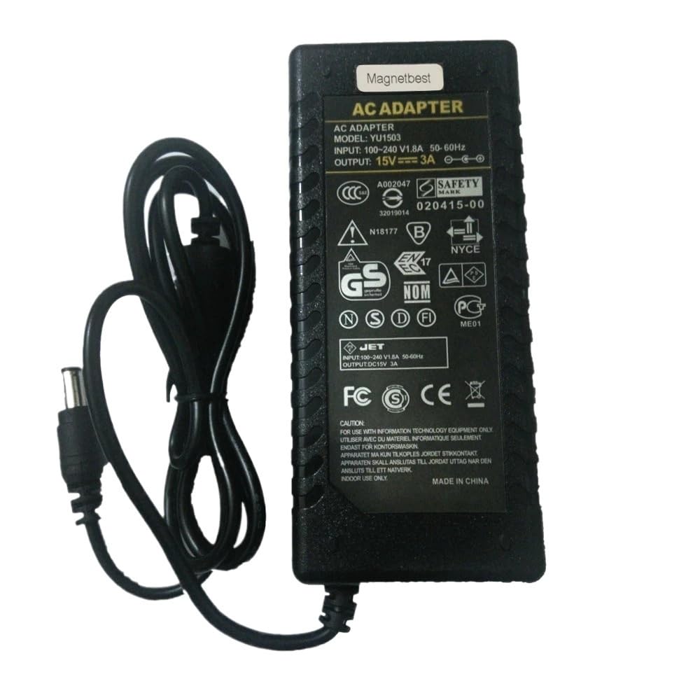 TNNBNT 15V3A AC DC Adapter Charger For Rod Audio Switch Power Supply Charger FOR CCTV Dance Mobile Speakers 15V 3A 45W(ADD EU CABLE)