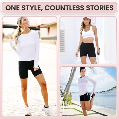 Emprella 3 Pack Slip Shorts for Women Under Dress Cotton Womens Biker Bike Short Pack Anti Chafing2