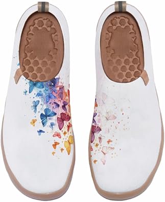 Womens Art Travel Shoes Slip On Casual Cozy Loafers Lightweight Comfort Fashion Sneaker
