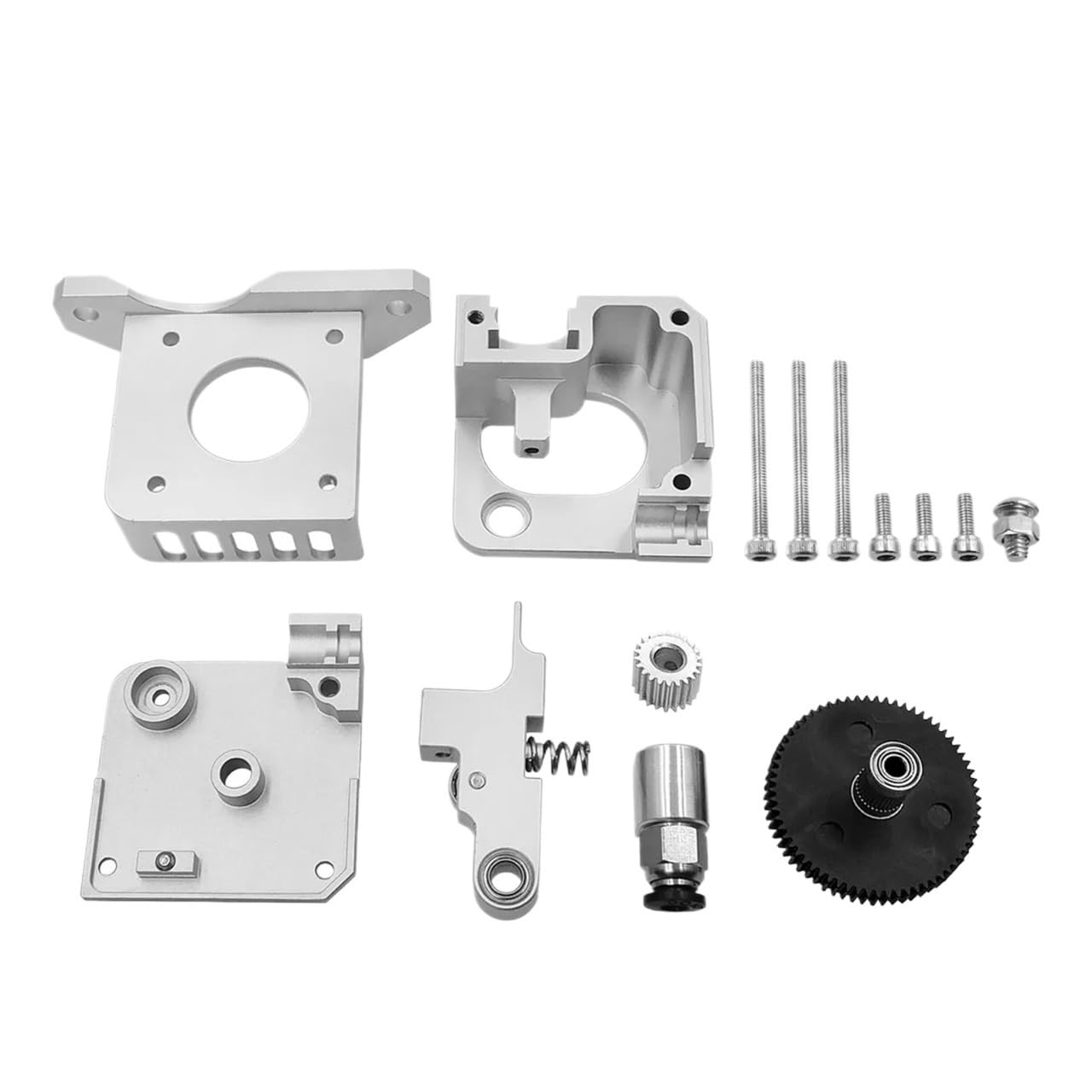 Extruder Alle Metall 1,75mm Silber/Schwarz Montage Halterung for 3D Drucker Zubehör(Silver)
