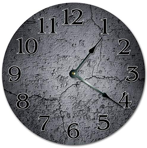 Reloj de pared 10.5" diseño carbón craquelado