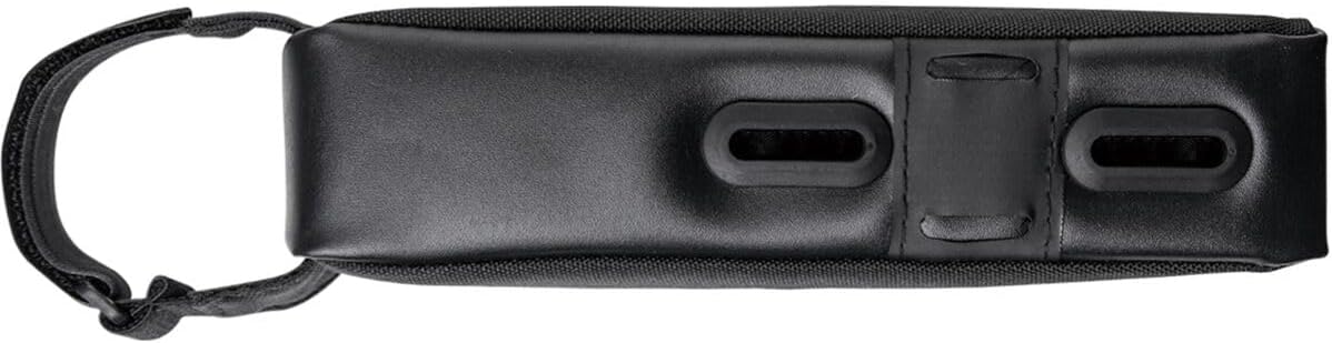 Topeak FastFuel Top Tube Bag (Black, One Size) Compact 0.5L Frame Bag | Adjustable Bolt-On or Strap Mount, Padded Storage for Snacks & Gear, 70g Lightweight Design