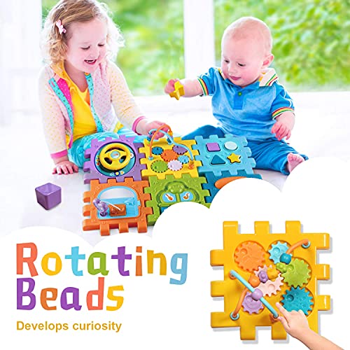 Minifairy NA-108 Activity Cube Baby Toys 6 To12 Months,Early Educational Music Light Up Baby Toys thumb #2