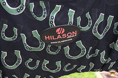 Image of HILASON Horse Fly Sheet UV Protect Breathable Mesh Bug Mosquito Spring | Summer Horse Rug | Fly Rug