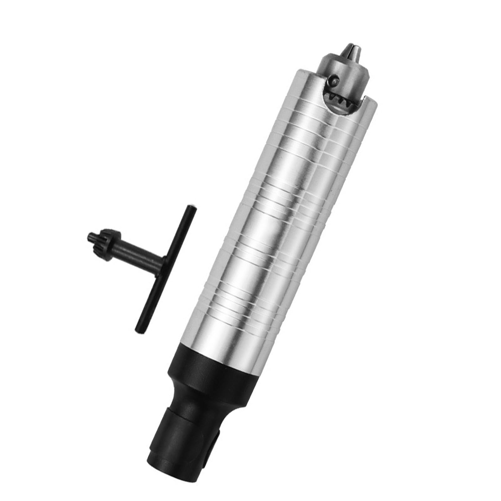 Kalttoy Silver Handle Accuracy Drill Chucks Extension Drill Attachment For Grinding And Polishing Works With 0.3Mm To 6.5Mm Shafts Tool Flexible Rod Tool
