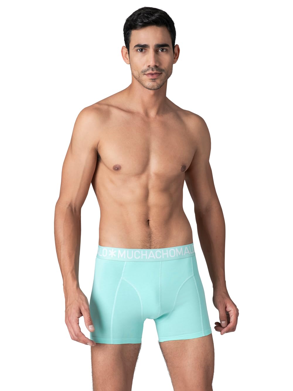 Muchachomalo Calzoncillos para Hombre, Ropa Interior Lisa de Algodón para Hombre, Pack de 7 Unidades, Bóxers Lisos de Corte Clásico con Cintura Elástica