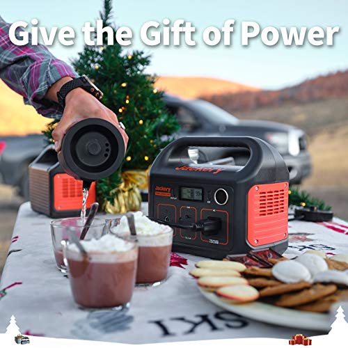 Jackery Portable Power Station Explorer 240, 240Wh Backup Lithium Battery, 110V/200W Pure Sine Wave AC Outlet, Solar Generator (Solar Panel Not Included) for Outdoors Camping Travel Hunting Emergency