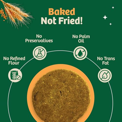 Image of Naario Mixed Masala Crackers Healthy Snack for Adults and Kids (12 Calories /pc) Wholesome Wheat Bhakhri with Organic Spices | High-Fibre, No Maida Guilt Free Snack | 100g Pack of 4