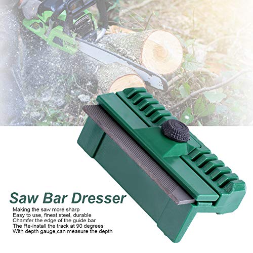 Yosoo 11×6×4Cm Universal Chainsaw Bar Rail Dresser Fine Steel Chainsaw Chain Guide Bar Rail Dresser Lawn Garden Tool #TOP4