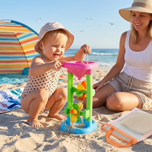 Roue à eau jouets de sable transportable sans ramener de saleté - 4