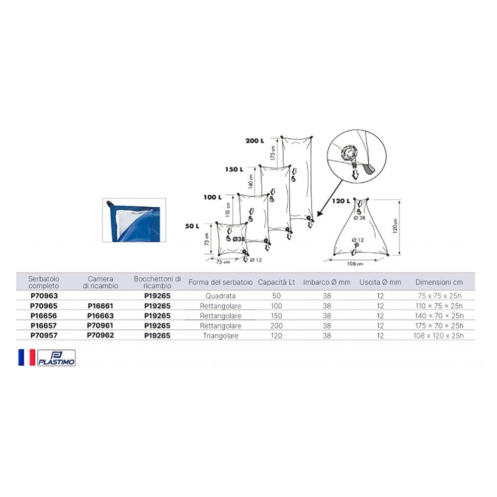 DISMARINA PLASTIMO Nuevo 2024 - WATERTANK - 200L