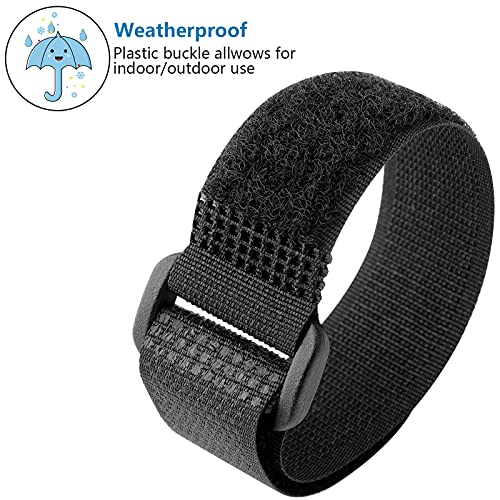 Cable ties con hebilla de plástico de 300 mm ajustables para sujetar mangueras 5