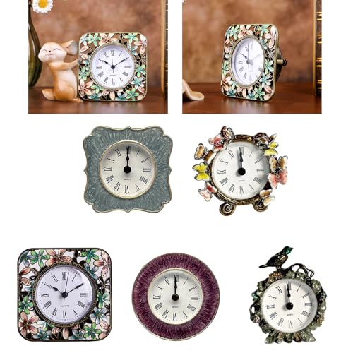 Reloj de mesa retro con maquinaria silenciosa de alta precisión 3