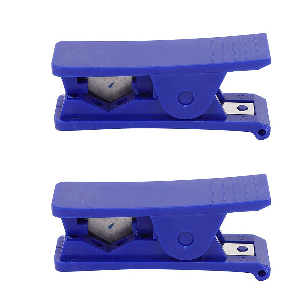 VGEBY 2Pcs Pipe Cutter, Mountain Bike Plastic Pipe and Tubing Cutter Scissors Hose Cutter Cutting Tool, Blue, 80×30×25mm