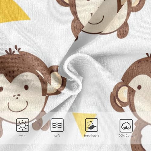 Wusikd Cute Monkey Boys' Underwear Cotton Boys Briefs Soft Toddler Underwear 2T3