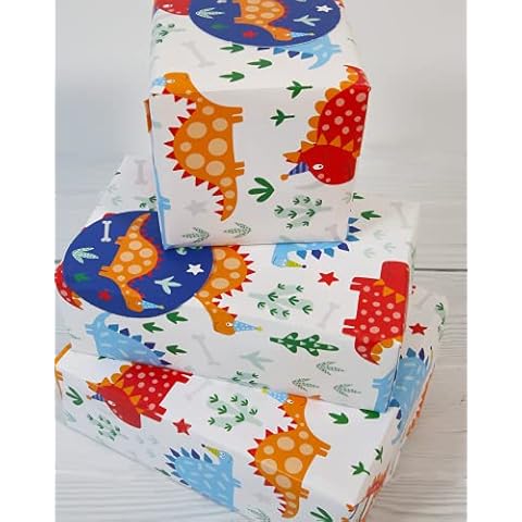 Abacus Dinosaur Roar Gift Wrap Pack Cover