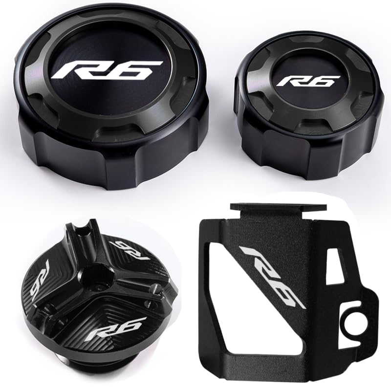 Couvercle réservoir liquide YZF R6 étanche en aluminium pour frein avant arrière