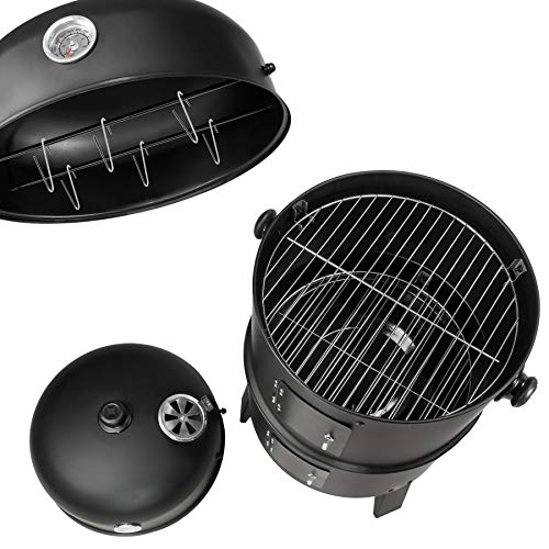 TecTake BBQ GRILL BARBECUE CHARBON DE BOIS FUMOIR SMOKER - diverses tailles au choix - (3en1 BBQ Fumeur/grill | No. 400820) TecTake BBQ GRILL BARBECUE CHARBON DE BOIS FUMOIR SMOKER - diverses tailles au choix - (3en1 BBQ Fumeur/grill | No. 400820)