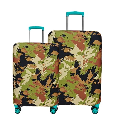 Image of Printed Polyester Suitcase Cover Stretchable Luggage Protector Trolley Bag Cover Travel Accessory (Fogi Malti-S,M)