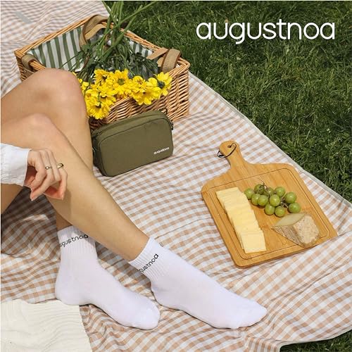 White Cotton Crew Socks for Men & Women | Mid-Rise, Breathable & Moisture-Wicking | Everyday Socks with 80% Cotton Blend for Comfort & Durability | Perfect for Work, Sports & Casual Wear3