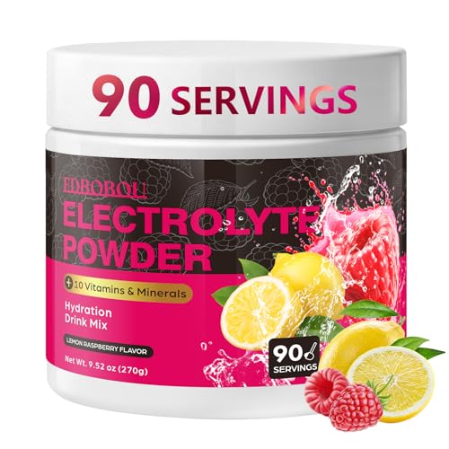 Image of Sugar Free Raspberry Lemon Electrolyte Powder, Zero Calorie, 90 Servings