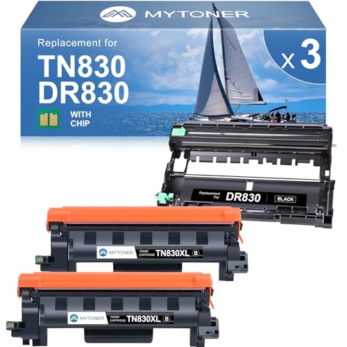 MYTONER Compatible TN830XL Toner Cartridge & DR830 Drum for Brother