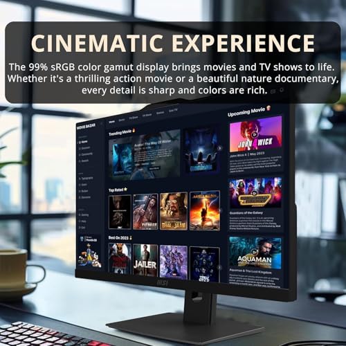 Image of msi Modern 23.8 inch Touchscreen Business All-in-One AI Desktop, Intel Core 7-150U, 32GB DDR5, 1TB SSD+1TB HDD, FHD Camera, Wi-Fi 6E, HDMI, USB-C, Wireless Keyboard & Mouse, Windows 11 Pro