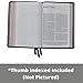 NKJV, Thinline Reference Bible, Large Print, Leathersoft, Black, Thumb Indexed, Red Letter, Comfort Print: Holy Bible, New King James Version