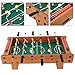 HOHXFYP Table Soccer,Indoor Compact Mini Table Soccer Game,Youngsters Portable Table Football Set,Home Football,for Home,Bar,Game Room(Wood Color)