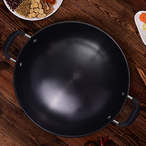 Wok de Hierro Fundido Tradicional Chino 38 cm miniatura 3