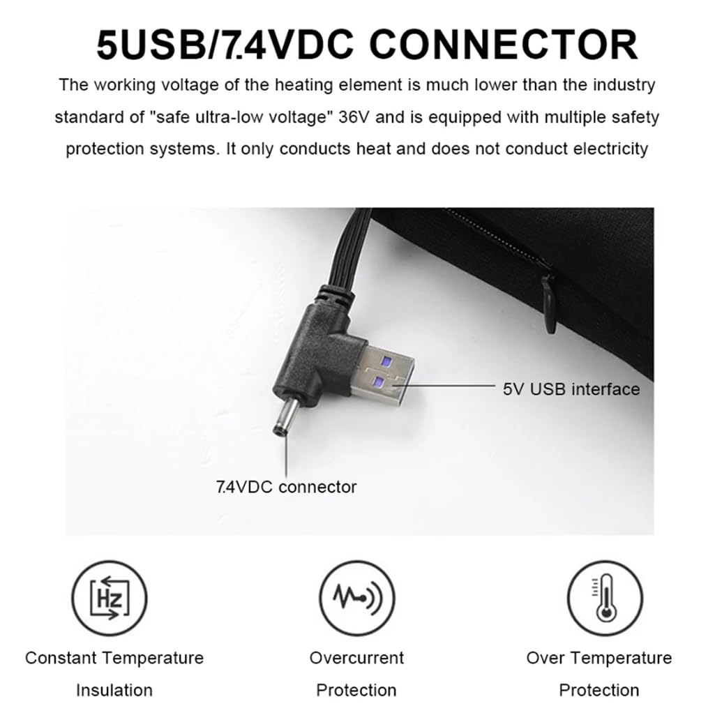 Męskie podgrzewane kalesony termiczne z ładowaniem przez USB, z polarową podszewką, do jazdy na nartach